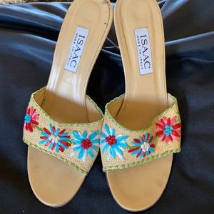 Isaac made in Italy heel wedge sandal